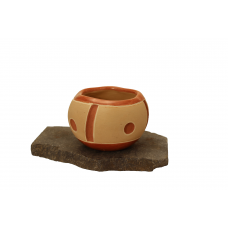 Inset Carved Pot