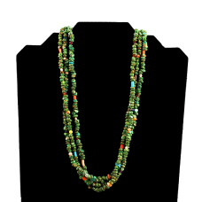 3-Strand Green Turquoise Necklace