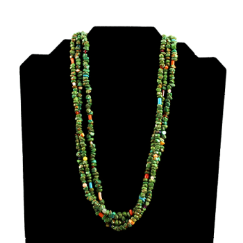 3-Strand Green Turquoise Necklace